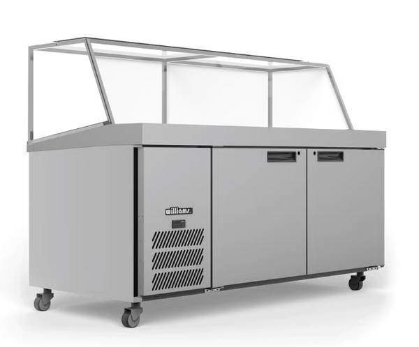 Williams Refrigeration HSP30UBA I Banksia I White I Preparation I Counter I 2 Door Fridge I Refrigerator I Commercial Refrigerator