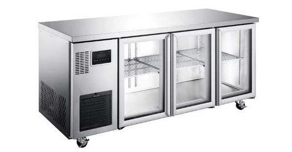 Williams Refrigeration HTU3GS Topaz |3 Glass Door | Undercounter Freezer | Under Counter Fridge