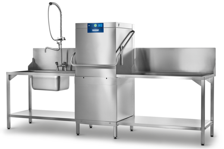 Hobart AMXR-VHL | PROFI | Hood-Type Glass | Straight through Dishwasher | Commercial Pass Through Dishwasher | AMXR With Auto Hood Lift & VapoStop
