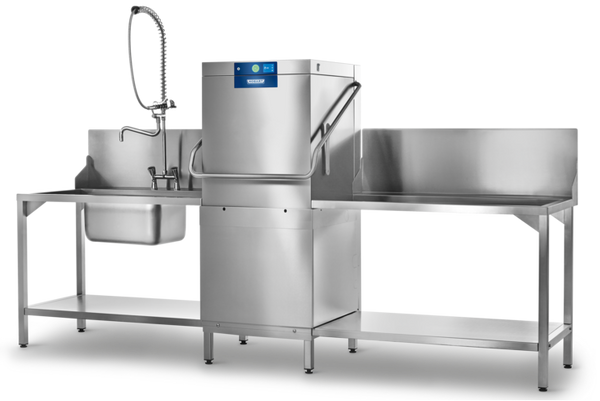 Hobart AMXR-VHL | PROFI | Hood-Type Glass | Straight through Dishwasher | Commercial Pass Through Dishwasher | AMXR With Auto Hood Lift & VapoStop
