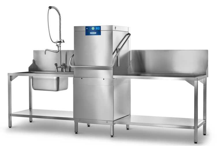 Hobart AMXR | PROFI | Hood-Type Glass | Straight through Dishwasher | Commercial Pass Through Dishwasher 