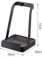AluChef AP-ACC-HOLDER | Spoon Rest/Aluchef Lid Holder | Powder Coated Steel | Plastic Insert | Black Grey