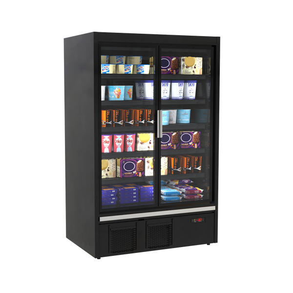 Hussmann H2TLDS-26 Self-Contained Multideck Glass 4-Door Freezer