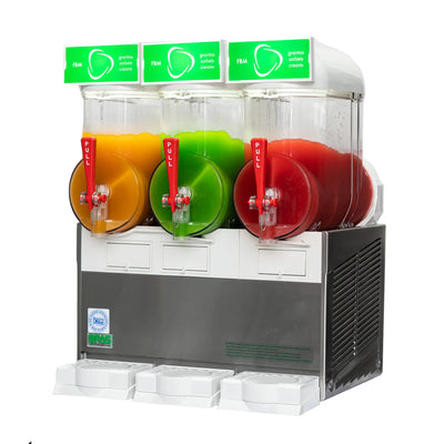 BRAS FBM3 White Slushie Machine 3 x 10L