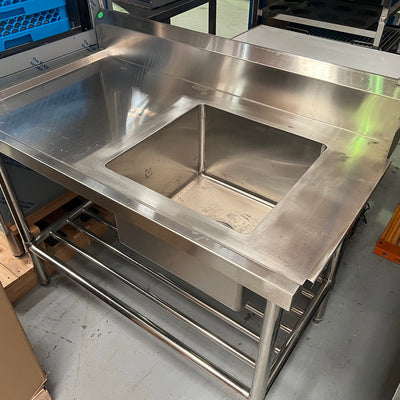 MODULAR SYSTEMS SSBD7-1200R/A I Right Hand Sink I Single Sink I Dishwasher Bench “Warehouse Clearance”