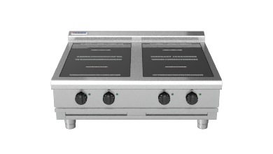 Waldorf INL8400R3-B - 900mm Electric Induction Cooktop Low Back Version - Bench Model