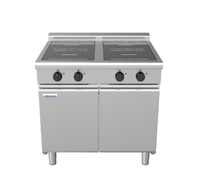 Waldorf INL8400R3-CB - 900mm Electric Induction Cooktop Low Back Version - Cabinet Base