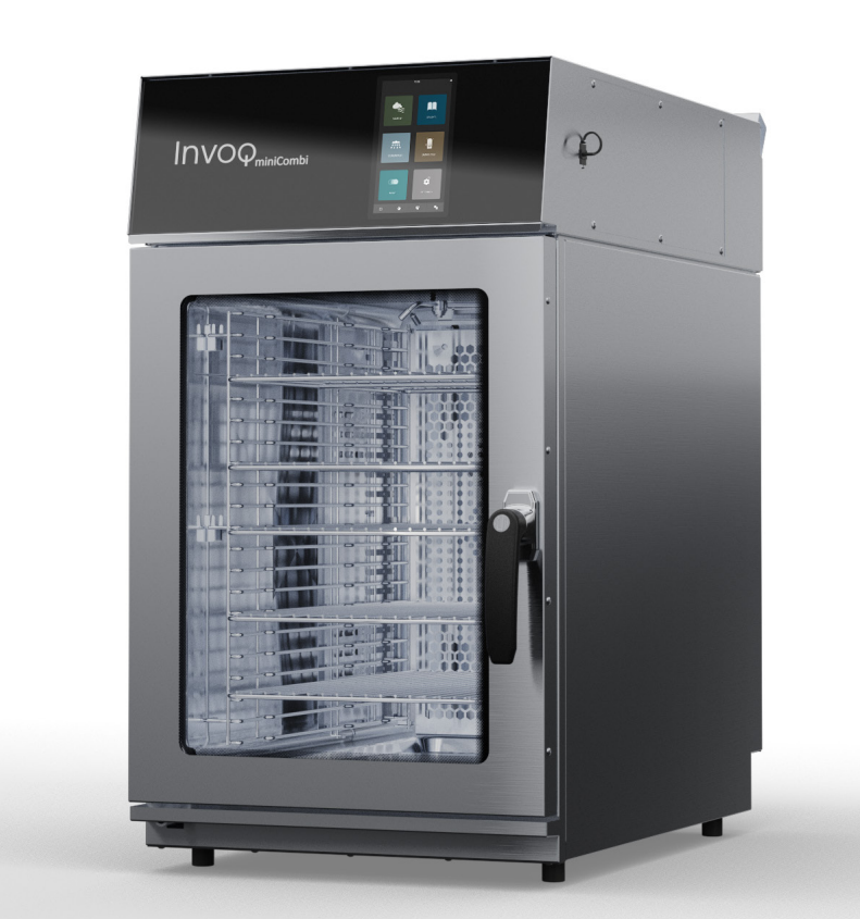 INVOQ 10-1/1 GN Slim | 2-Piece Rack | 10 Trays | Mini Combo Ovens