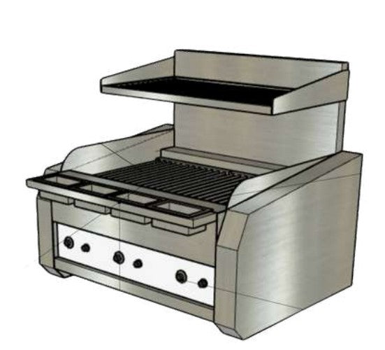 Icarus IG900 | Electric Flame Chargrill | Benchtop |Chargrill | Electric Chargrill | Flame Chargrill | With Vaporising Hearth