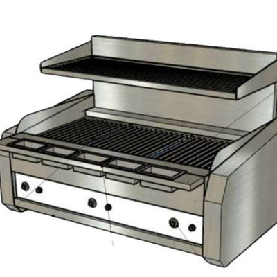Icarus IG1200 | Electric Flame Chargrill | Benchtop | Chargrill | Electric Chargrill | Flame Chargrill | With Vaporising Hearth
