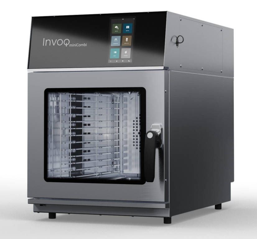 INVOQ 6-1/1 GN Slim | 2-Piece Rack | 6 Trays | Mini Combo Ovens