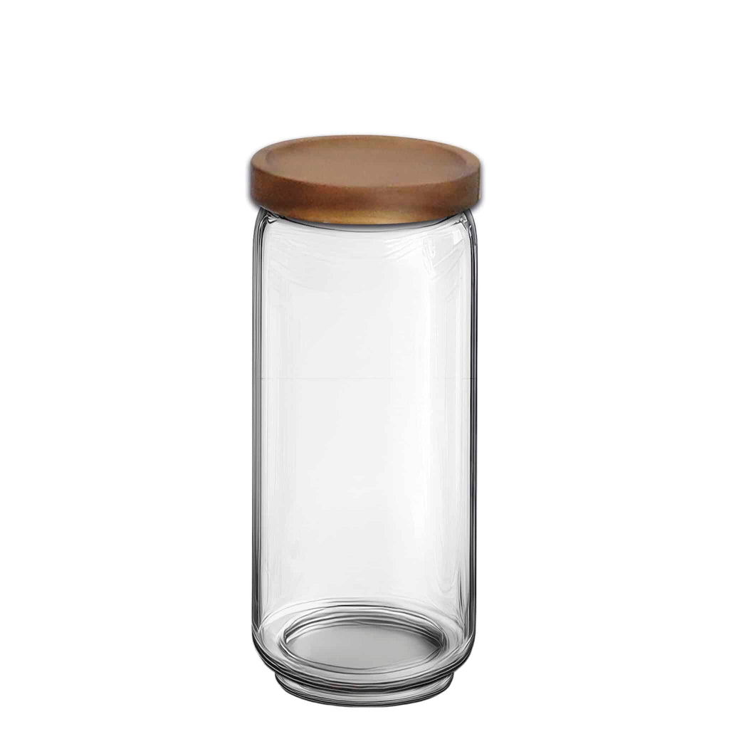 Smith & Hubble Elevate SH-ELE-HD083 | Glass Jar | W Timber Lid | And Sealing Ring | 0.93L