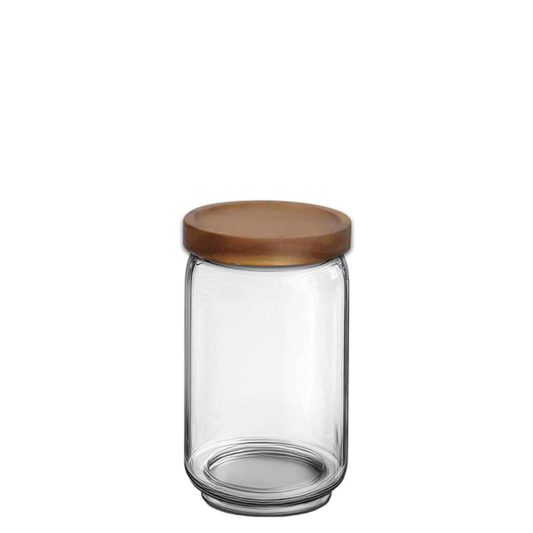 Smith & Hubble Elevate SH-ELE-HD082 | Glass Jar | W Timber Lid | And Sealing Ring