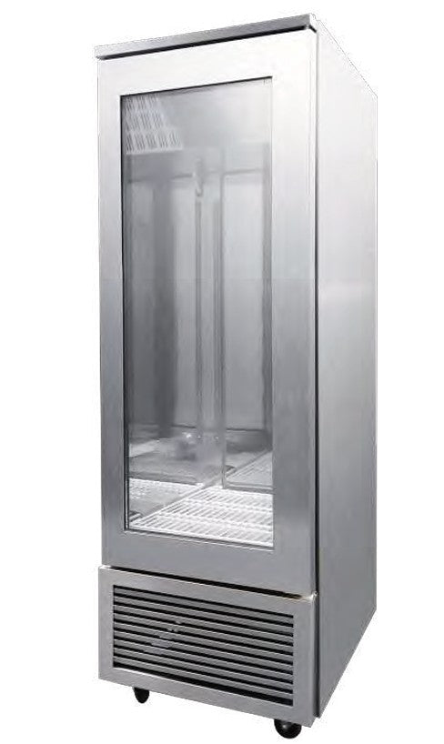 Fresh Refrigeration KBM-25RG1 | Bottom Mount Glass Door Upright | Fridge
