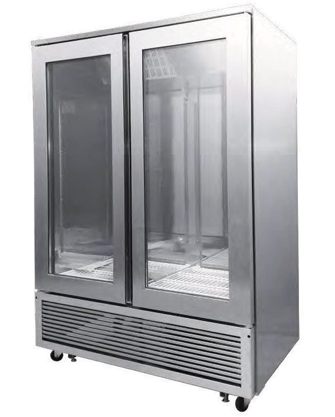 Fresh Refrigeration KBM-45RG2 | Bottom Mount Glass Door Upright | Fridge