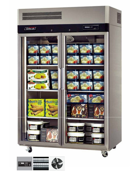 Turbo Air KF45-2G-N | 2 Glass Door Top Mount Upright Freezer | 1215L | Upright Freezer Glass Door