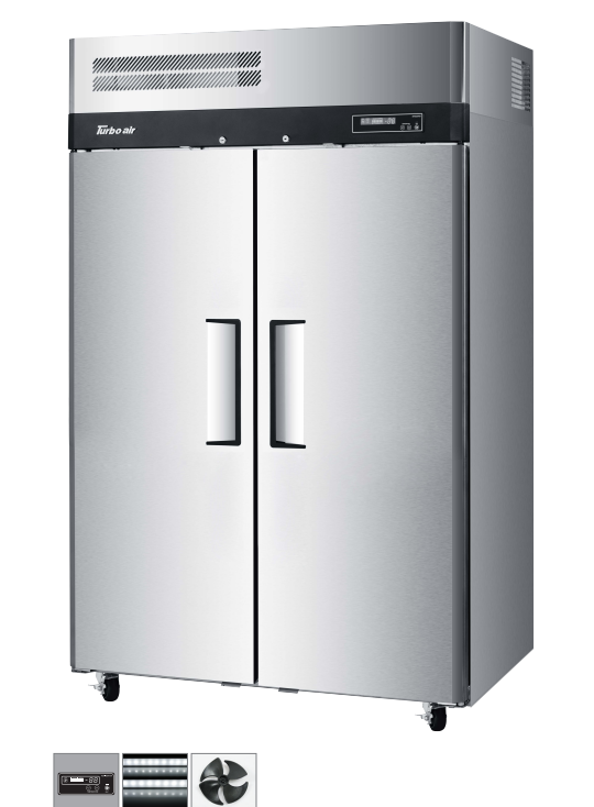 Turbo Air KF45-2P-N | 2 Door Freezer | 2 x 14 Pans | Bun Pan | 1215ℓ | Upright Freezer Bun Pan