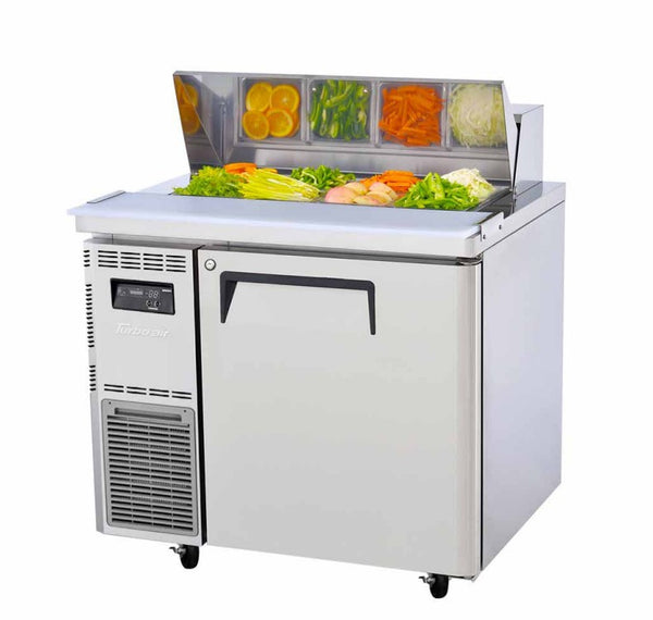 Turbo Air KHR9-1-N | Undercounter Salad Prep Hood / Lid | 1 Door Fridge | Salad Prep Fridge | Undercounter Fridge 
