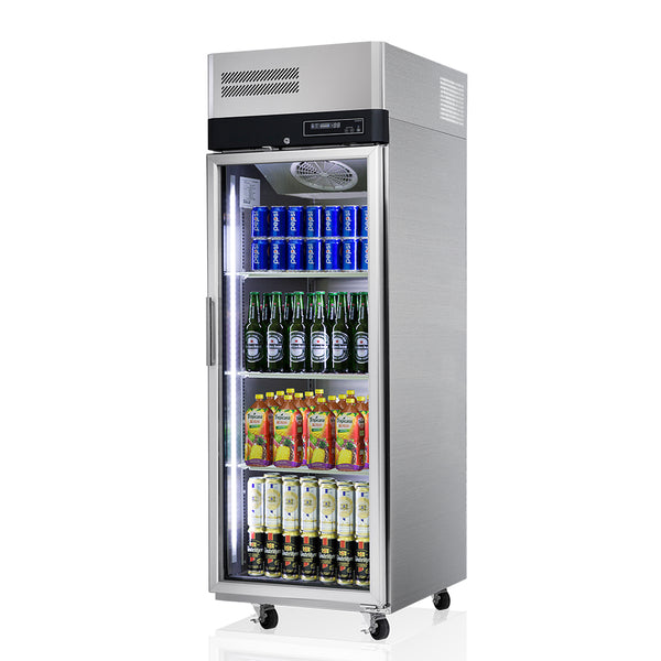 Turbo Air KR25-1G-N | 1 Glass Door | Top Mount Display Fridge | 574L | Upright Fridge Glass Door