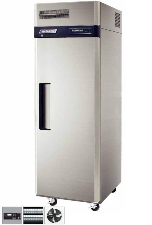 Turbo Air KR25-1P-N | 1 Door Fridge | 14 Pans | Bun Pan | 574ℓ | Upright Fridge