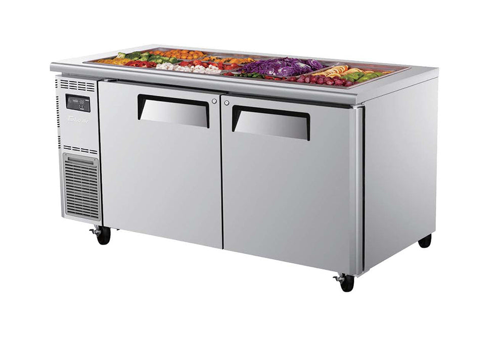 Turbo Air KSR15-2-N | Undercounter Salad Prep | 2 Door Fridge | 420ℓ | Salad Prep Fridge | Undercounter Fridge