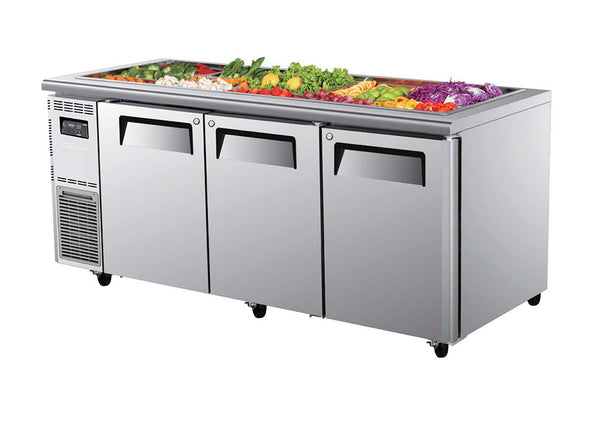 Turbo Air KSR18-3-N | Undercounter Salad Prep | 3 Door Fridge | 516ℓ | Salad Prep Fridge | Undercounter Fridge