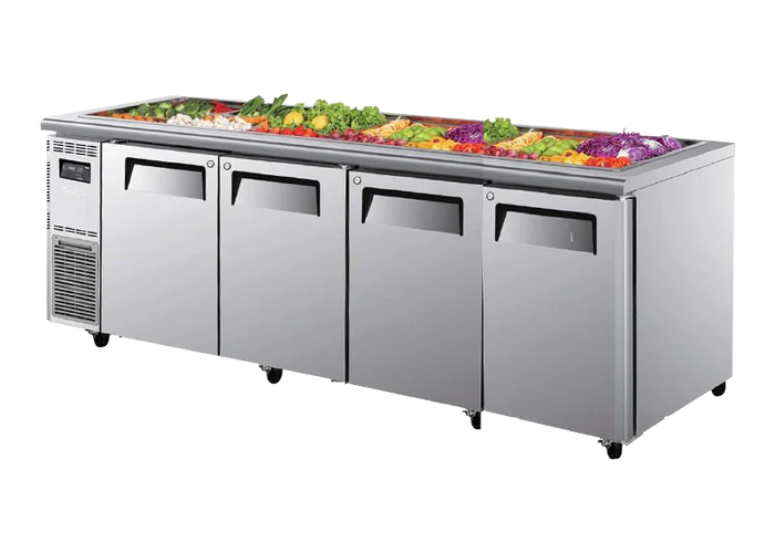 Turbo Air KSR24-4 | Undercounter Salad Prep |  4 Door Fridge | 690ℓ | Salad Prep Fridge | Undercounter Fridge