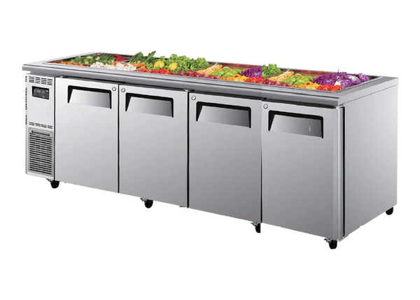 Turbo Air KSR24-4 | Undercounter Salad Prep |  4 Door Fridge | 690ℓ | Salad Prep Fridge | Undercounter Fridge