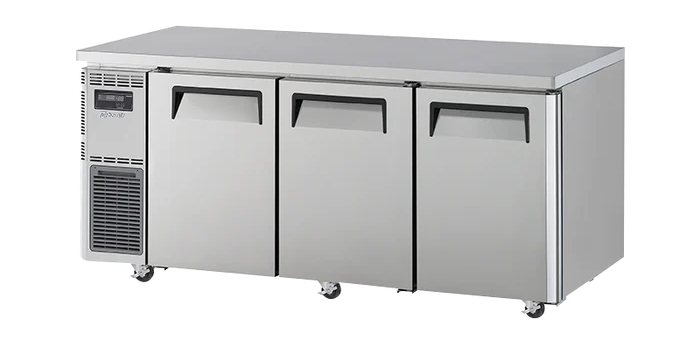 Turbo Air KUR18-3P-N | 3 Door Fridge | 1800mm Wide | 538ℓ | Undercounter Fridge with Bun Pan