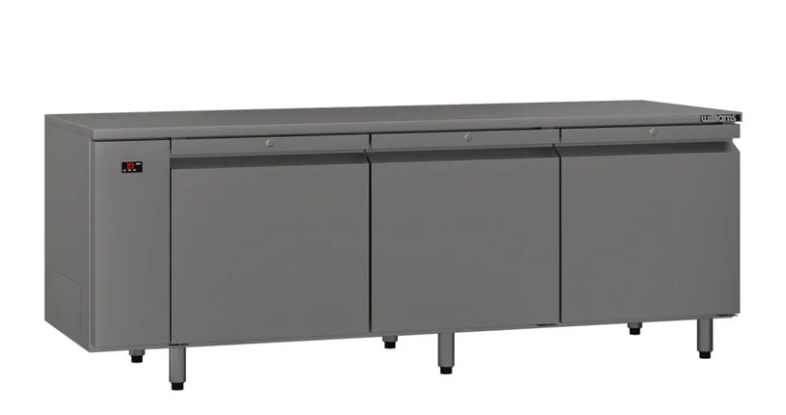 Williams Refrigeration LE3RSS Emerald 3 Door Stainless Steel Remote Under Counter Freezer
