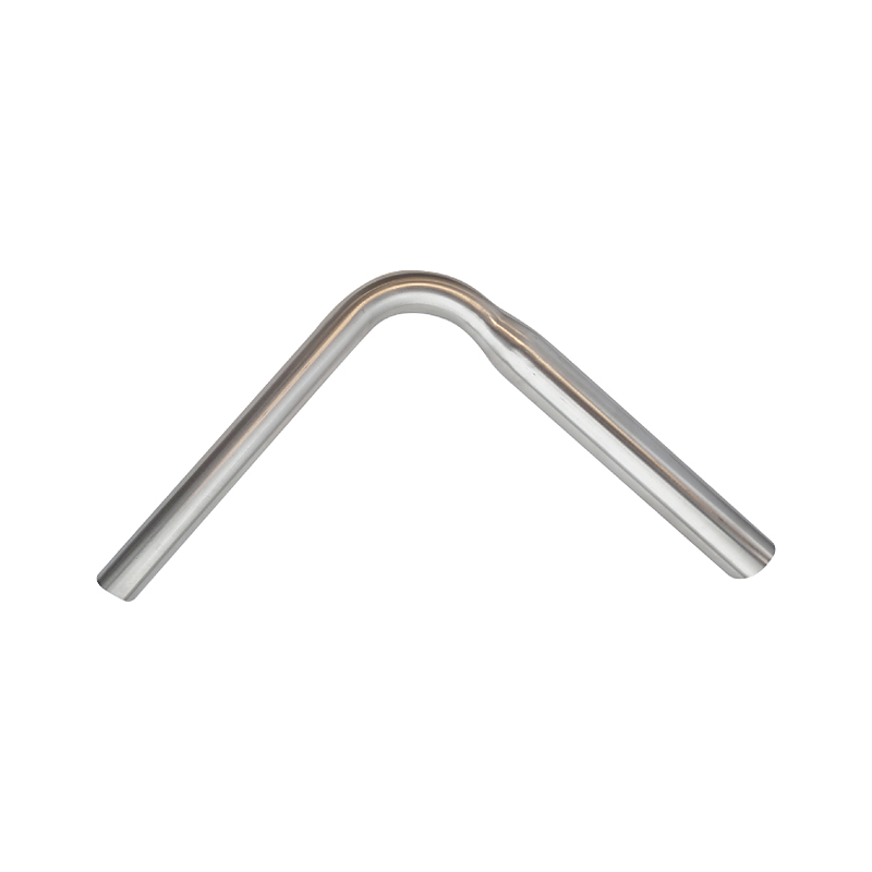 3monkeez M-FP-WC Stainless Steel Flush Pipe Tapered 50-40mm, L shape 440mmx395mm (suits dual flush cistern to toilet pan), 304 Grade Stainless Steel