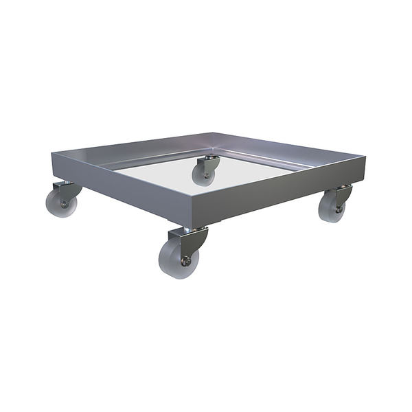 3monkeez M-FRAME-PL-3 40x40x3 Frame with 50mm Diameter Polypropylene Swivel Castors (No Brakes) to