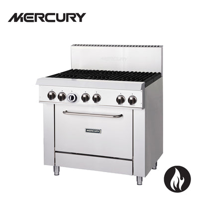 Mercury M36S-6F Gas Static Oven 6 Burner Range I Commercial Gas Range