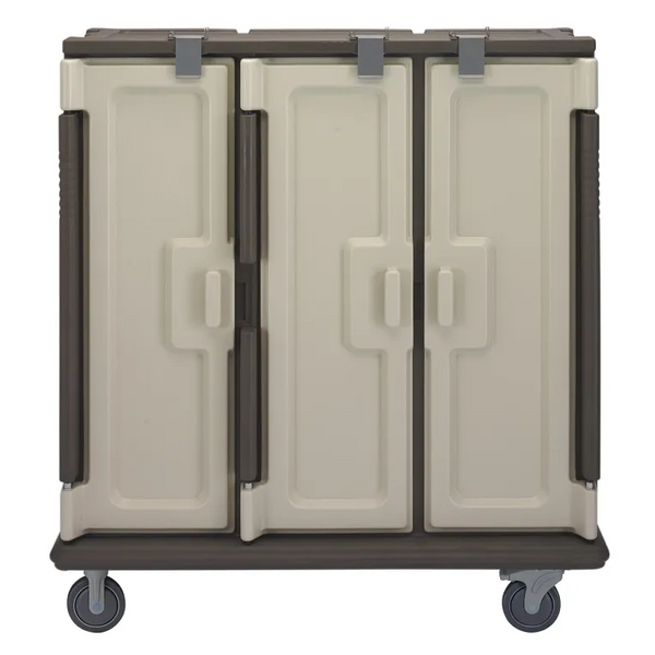 Cambro MDC1411T60194 60 Tray Meal Delivery Cart I Tall Profile I 14" X 11" I Granite Sand