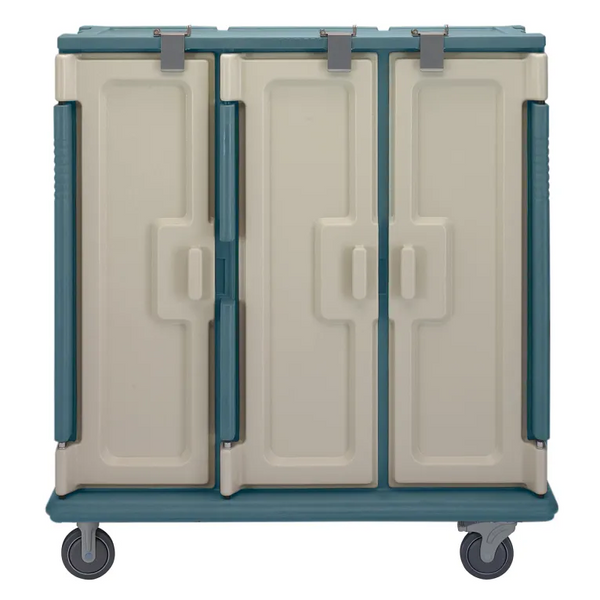 Cambro MDC1411T60401 60 Tray Meal Delivery Cart I Tall Profile I 14" X 11" I Slate Blue