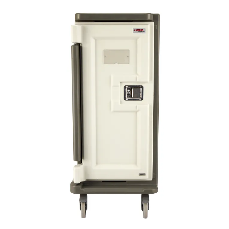 Cambro MDC1418T16194 16 Tray Meal Delivery Cart I Tall Profile I 14" x 18" I Granite Sand
