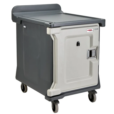 Cambro MDC1520S10HD191 10 Tray Room Service Cart I Low Profile I Heavy Duty Castors I Granite Gray