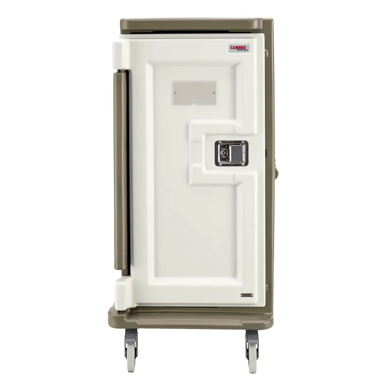 Cambro MDC1520T16194 16 Tray Meal Delivery Cart I Tall Profile I 15" x 20" I Granite Sand