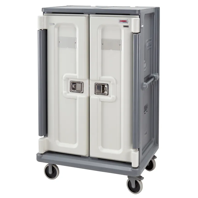 Cambro MDC1520T20191 20 Tray Meal Delivery Cart I Tall Profile I 15” x 20” I Granite Gray