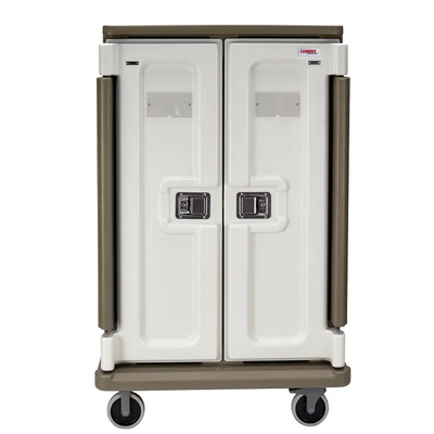 Cambro MDC1520T20194 20 Tray Meal Delivery Cart I Tall Profile I 15” x 20” I Granite Sand