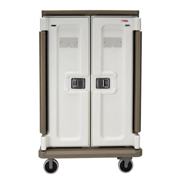 Cambro MDC1520T20194 20 Tray Meal Delivery Cart I Tall Profile I 15” x 20” I Granite Sand