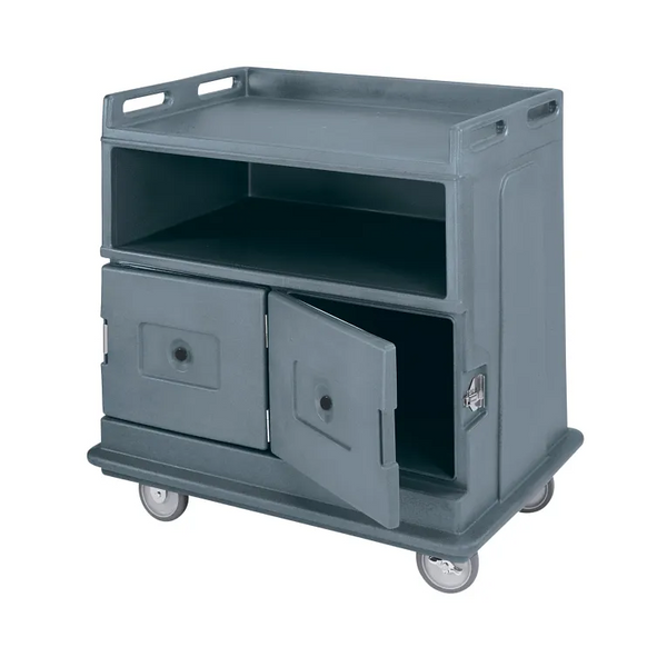 Cambro MDC24F191 – Beverage Service Carts I Flat Top Counter I Granite Gray