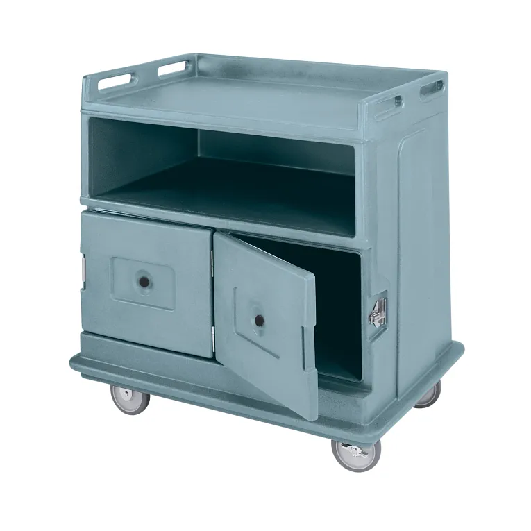Cambro MDC24F401 – Beverage Service Carts I Flat Top Counter I Slate Blue