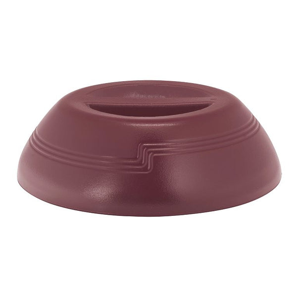 Cambro MDSD9487 I Shoreline Insulated Dome Covers 9" Plate I Cranberry I Case of 12