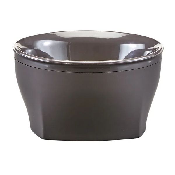 Cambro MDSHB9485 I Harbor Insulated Large Bowl I 270 mL I Smoked Metal I Case of 48