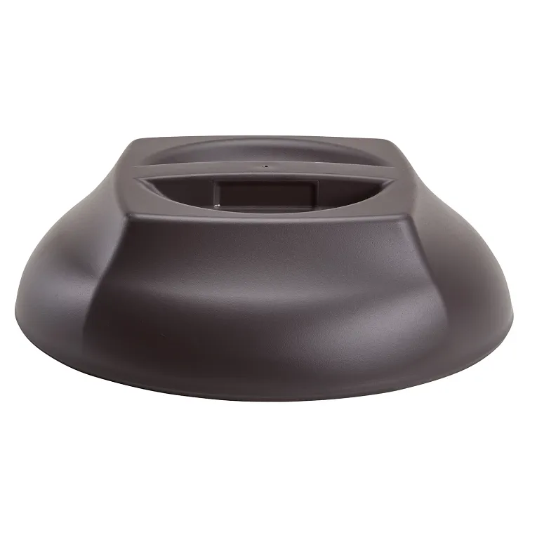 Cambro MDSHD9485 I Harbor Insulated Dome Covers 9" Plate I Smoked Metal I Case of 12