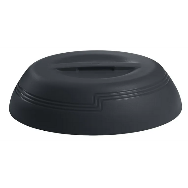 Cambro MDSLD9110 I Shoreline Low Profile Insulated Dome Covers 9" Plate I Black I Case of 12