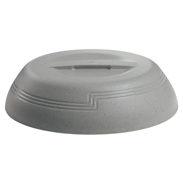 Cambro MDSLD9480 I Shoreline Low Profile Insulated Dome Covers 9" Plate I Speckled Gray I Case of 12