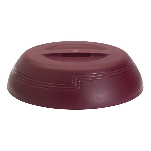 Cambro MDSLD9487 I Shoreline Low Profile Insulated Dome Covers 9" Plate I Cranberry I Case of 12