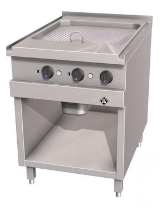 MKN 2021139A | Electric Griddle | Plate 1 Supra Full Ribbed | Optima 850MM | Grill Griddle